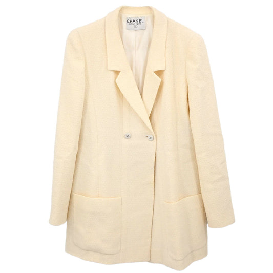 Chanel Double Breasted Jacket Ivory