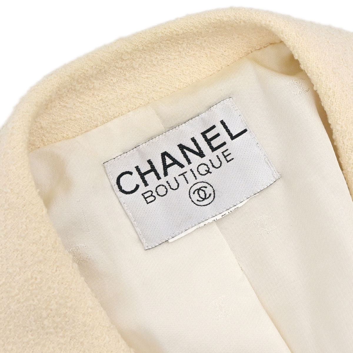 Chanel Double Breasted Jacket Ivory