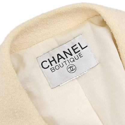 Chanel Double Breasted Jacket Ivory