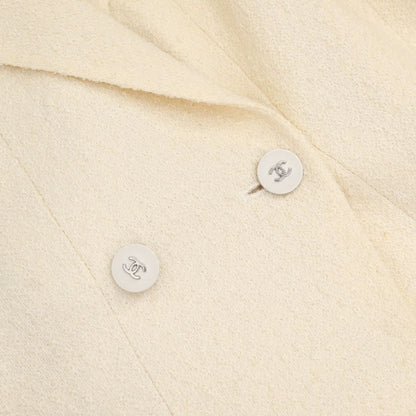 Chanel Double Breasted Jacket Ivory