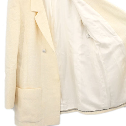 Chanel Double Breasted Jacket Ivory