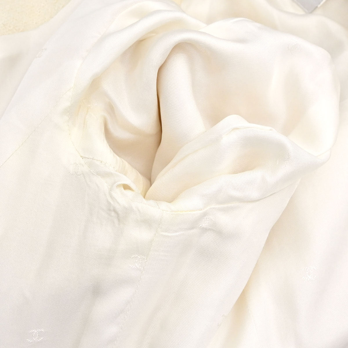 Chanel Double Breasted Jacket Ivory