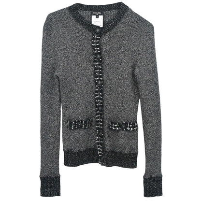 Chanel 2017-2018 Glitter Cardigan Black #34