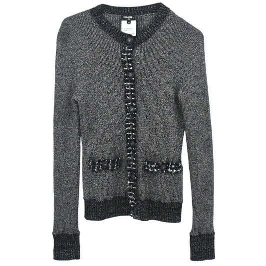 Chanel 2017-2018 Glitter Cardigan Black #34