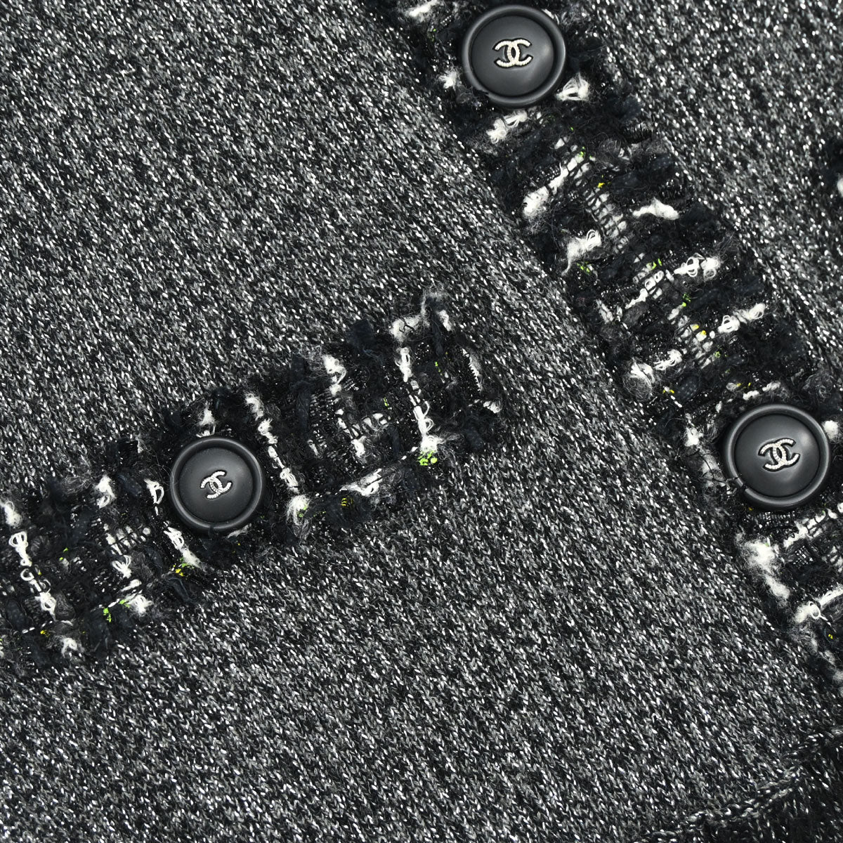 Chanel 2017-2018 Glitter Cardigan Black #34