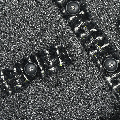 Chanel 2017-2018 Glitter Cardigan Black #34