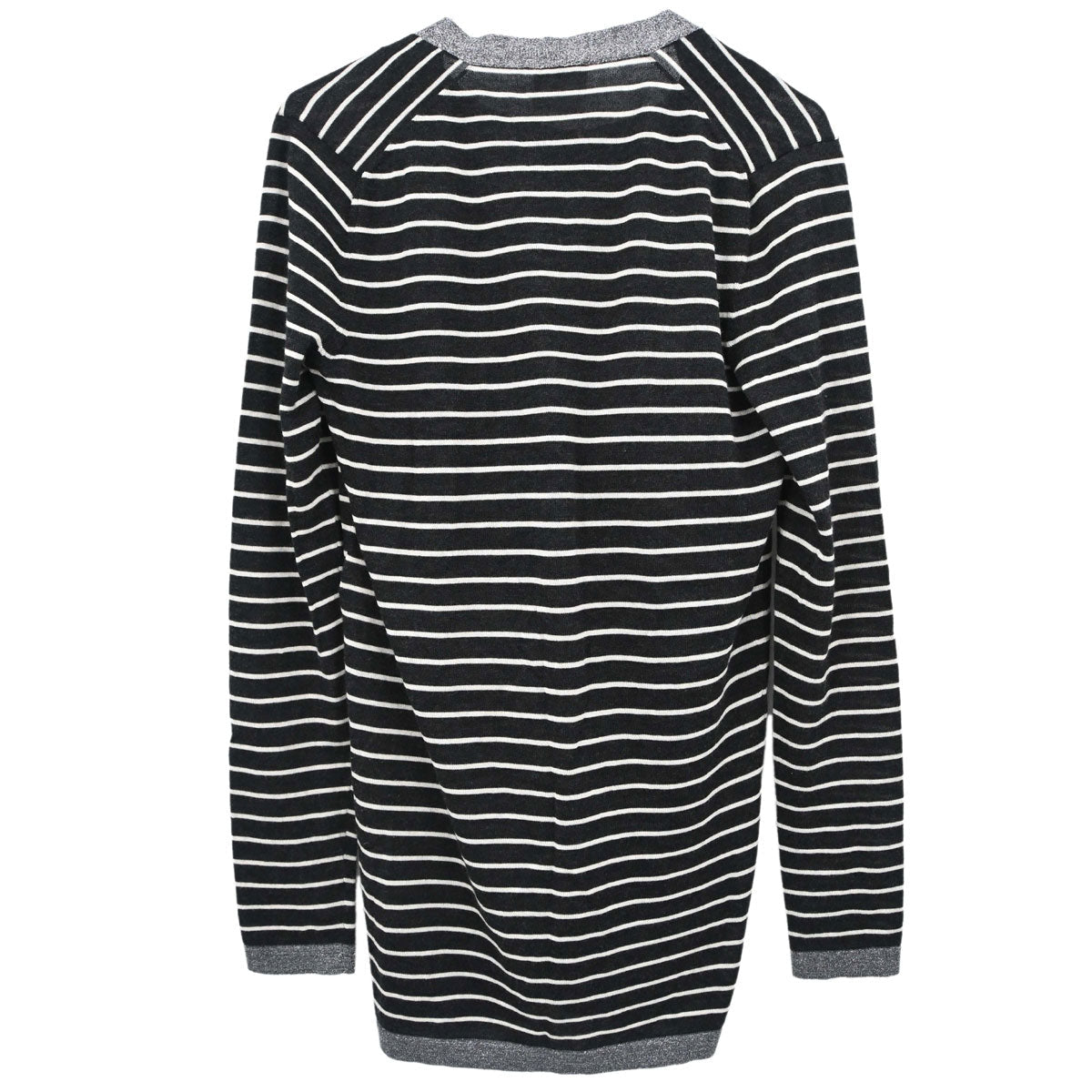 Chanel 2009 Set Cardigan Top Border Black #34