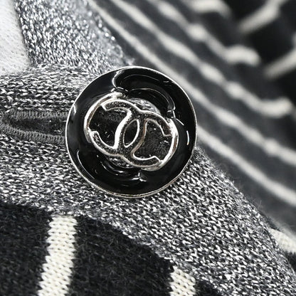 Chanel 2009 Set Cardigan Top Border Black #34