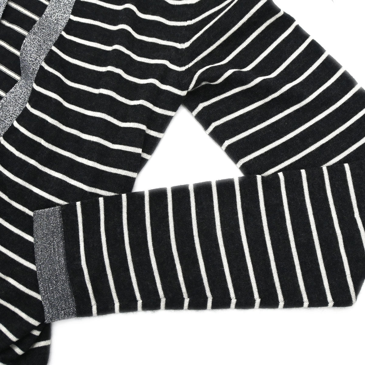 Chanel 2009 Set Cardigan Top Border Black #34