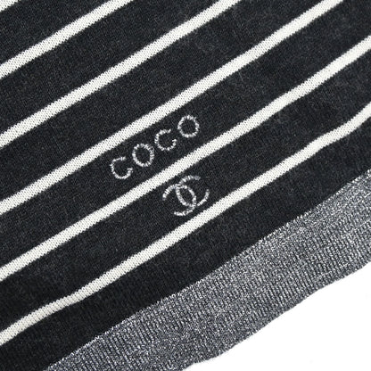 Chanel 2009 Set Cardigan Top Border Black #34