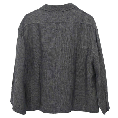 Chanel 1996 Linen Shirt Black #36