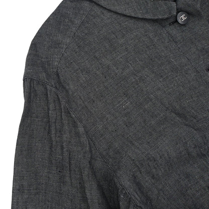 Chanel 1996 Linen Shirt Black #36