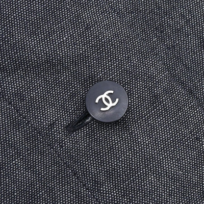 Chanel 1996 Linen Shirt Black #36