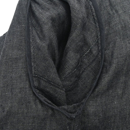 Chanel 1996 Linen Shirt Black #36