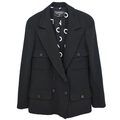 Chanel Double Breasted Jacket Black