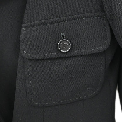 Chanel Double Breasted Jacket Black