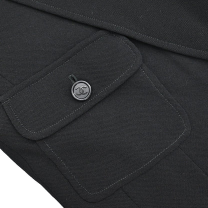 Chanel Double Breasted Jacket Black
