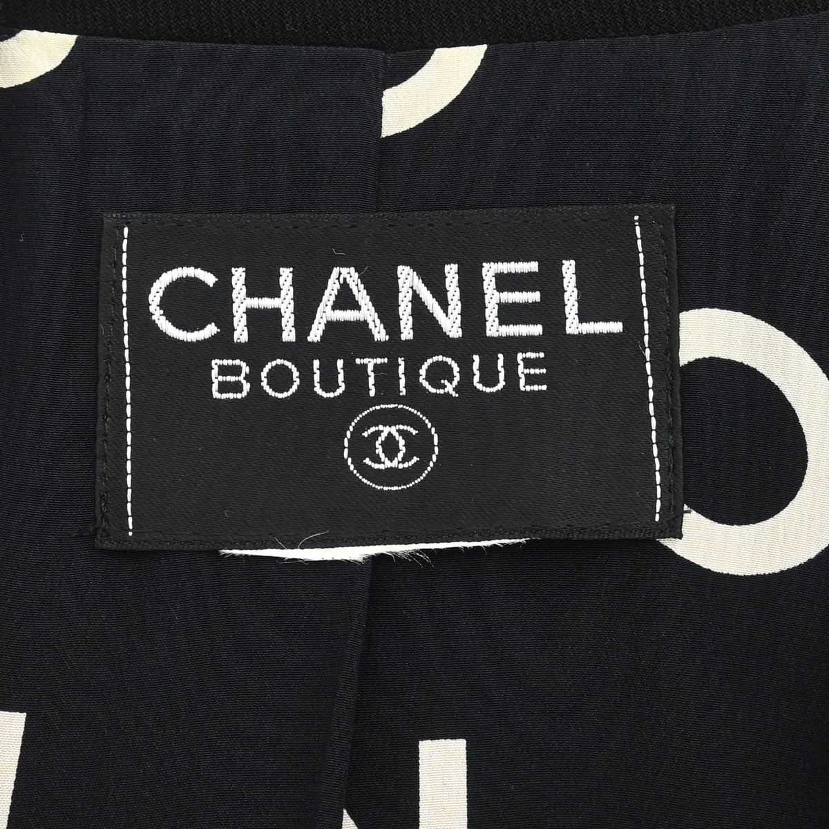 Chanel Double Breasted Jacket Black
