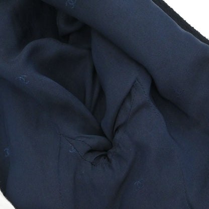 Chanel 1995 Collarless Single Breasted Jacket Navy #38