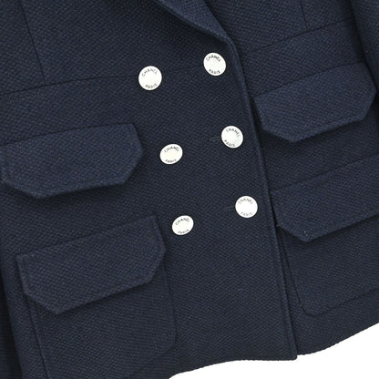 Chanel 1997 Double Breasted Jacket Navy #38