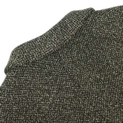 Chanel 1997 Double Breasted Tweed Jacket Khaki #40
