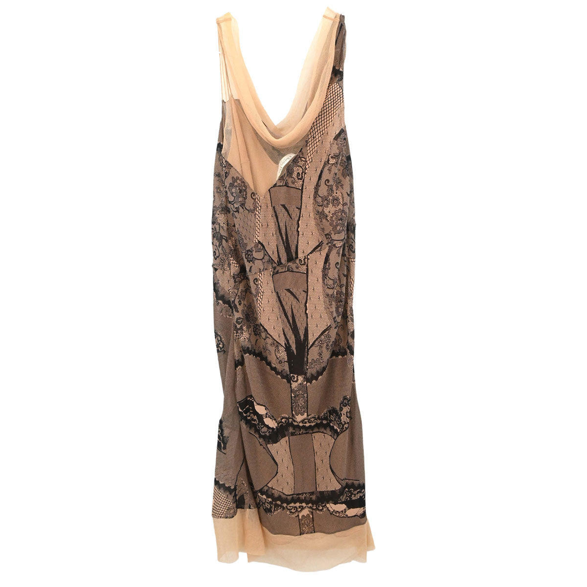 Christian Dior 2006 Camisole Lace Dress Pink Black #38