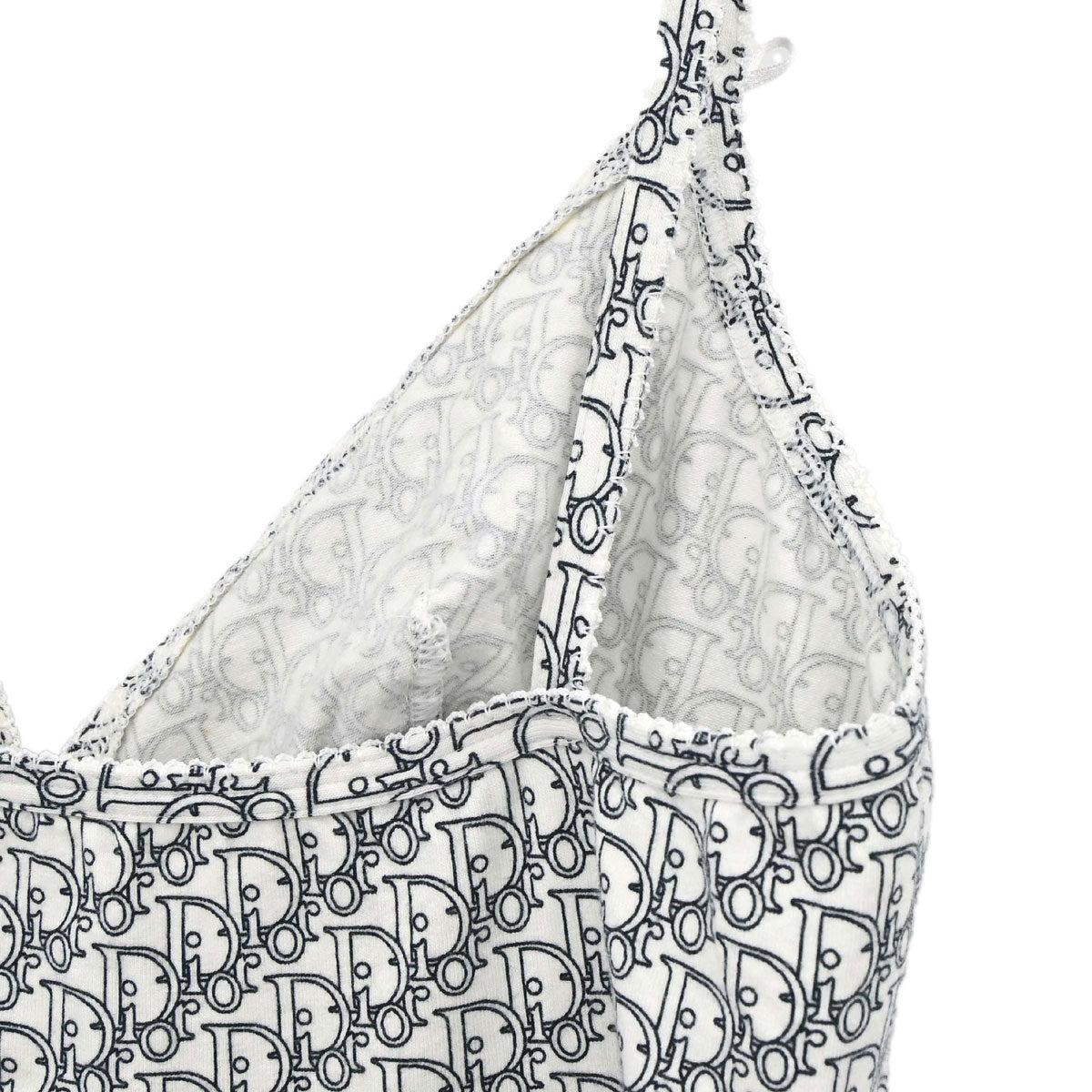 Christian Dior Camisole Dress Trotter White Black #3