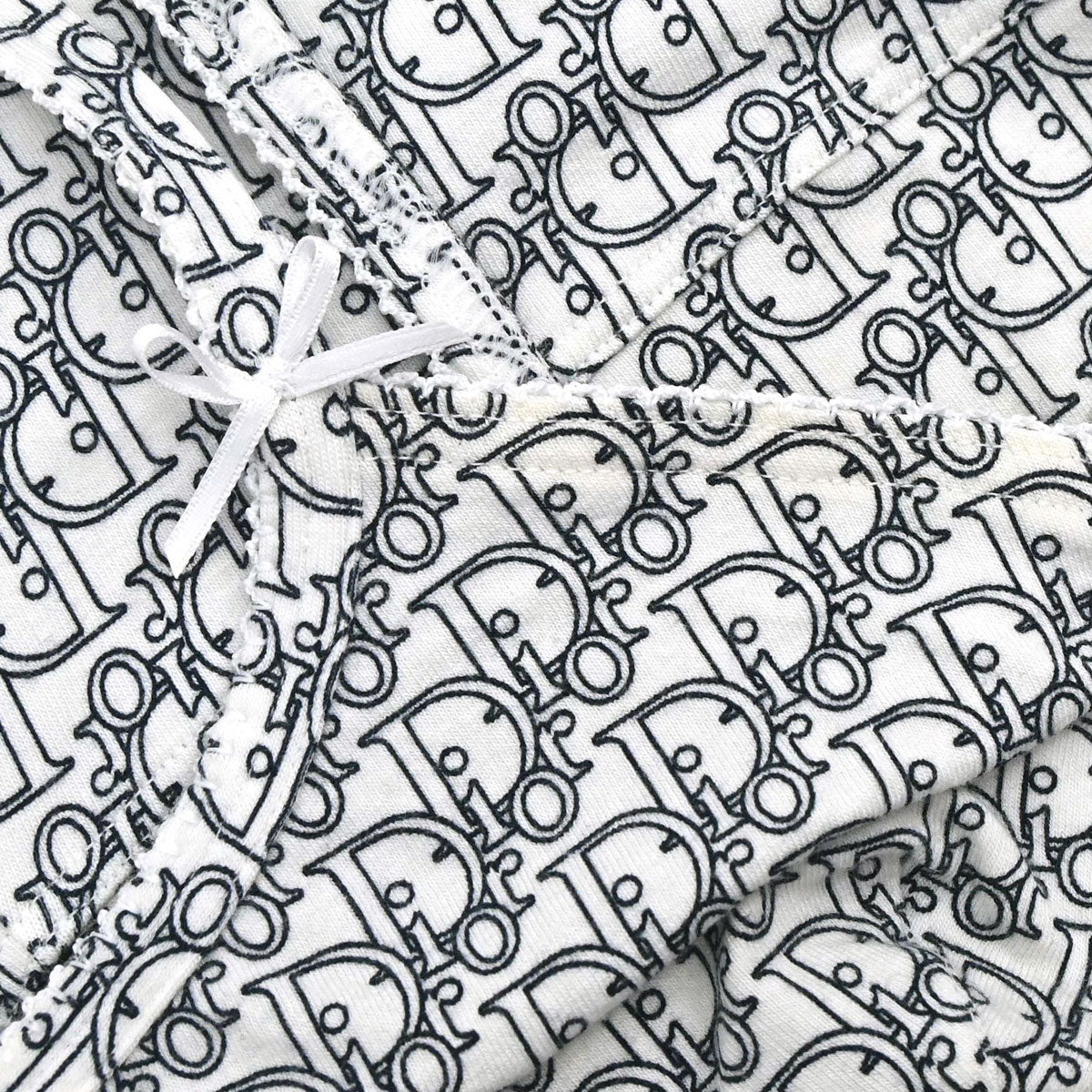 Christian Dior Camisole Dress Trotter White Black #3