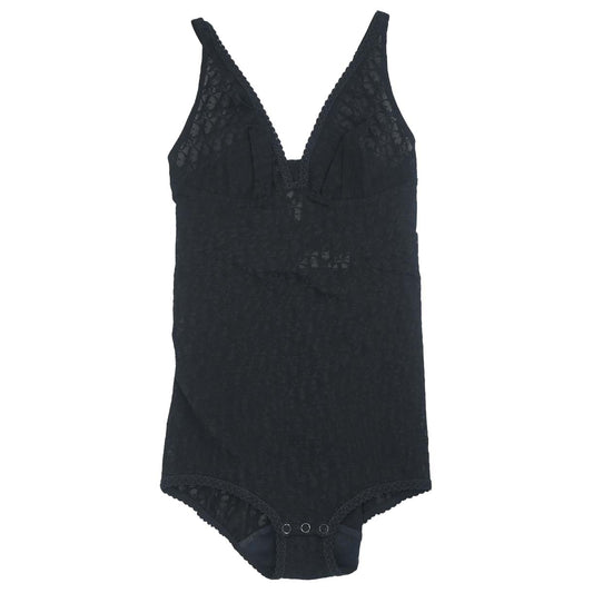 Christian Dior Trotter Lingerie Mesh Lace Bodysuit Black #80A/M