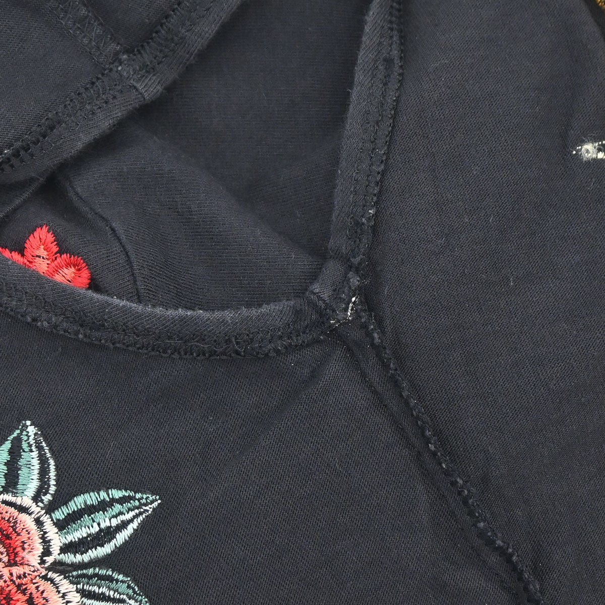 Christian Dior 2001 Sleeveless Tank Top Embroidery Black #40