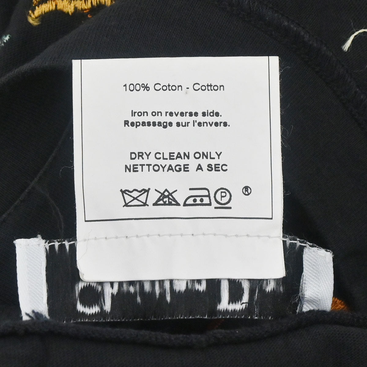 Christian Dior 2001 Sleeveless Tank Top Embroidery Black #40
