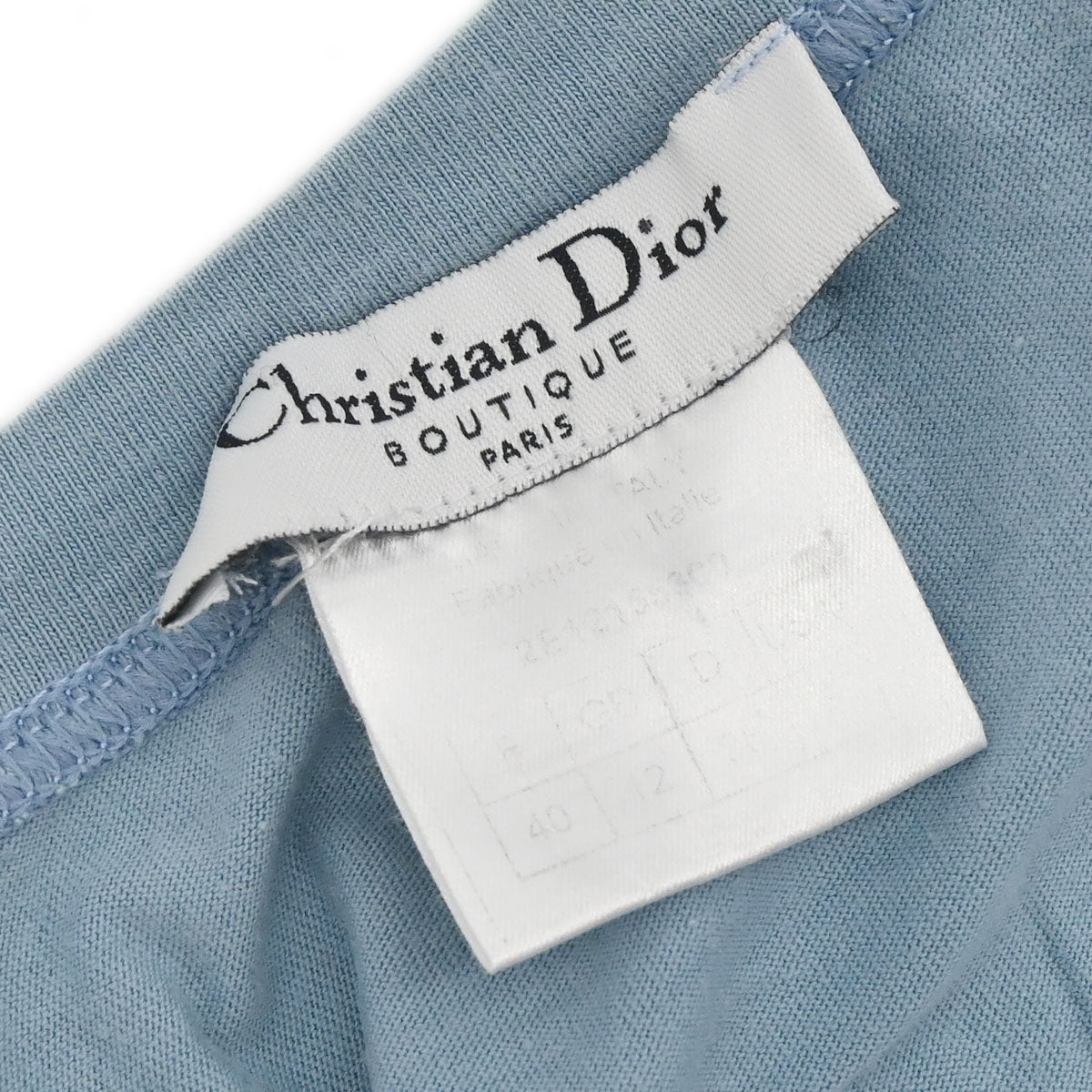 Christian Dior 2002 Sleeveless Tank Top Blue #38
