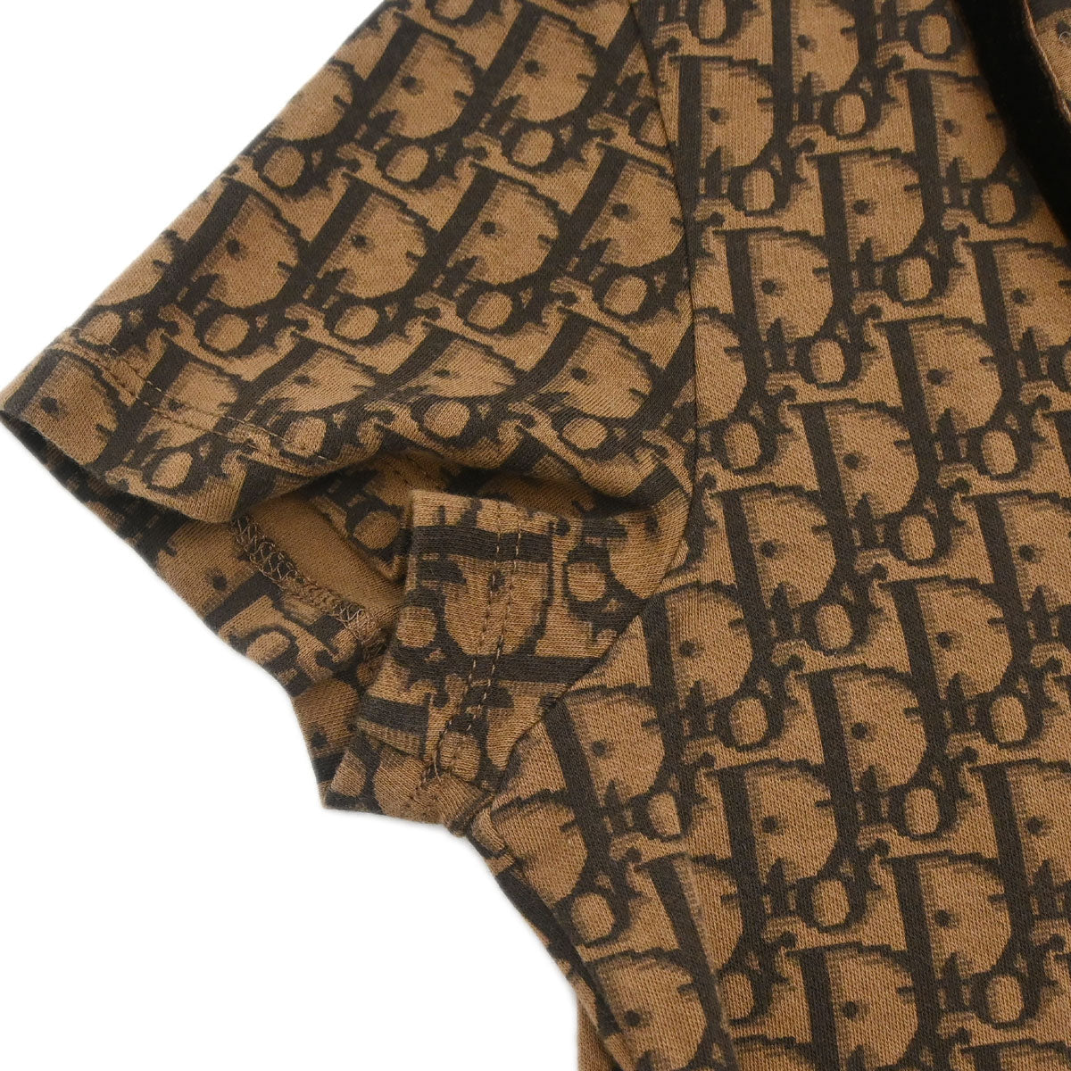 Christian Dior 2005 Romantic Trotter T-shirt Top Corsage Bow Brown #38