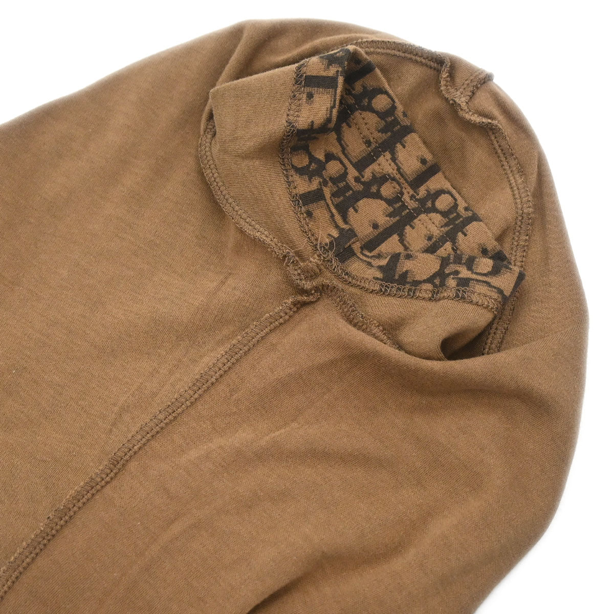 Christian Dior 2005 Romantic Trotter T-shirt Top Corsage Bow Brown #38