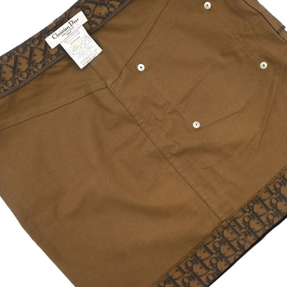 Christian Dior 2005 Romantic Trotter Bow Corsage Skirt Brown #36