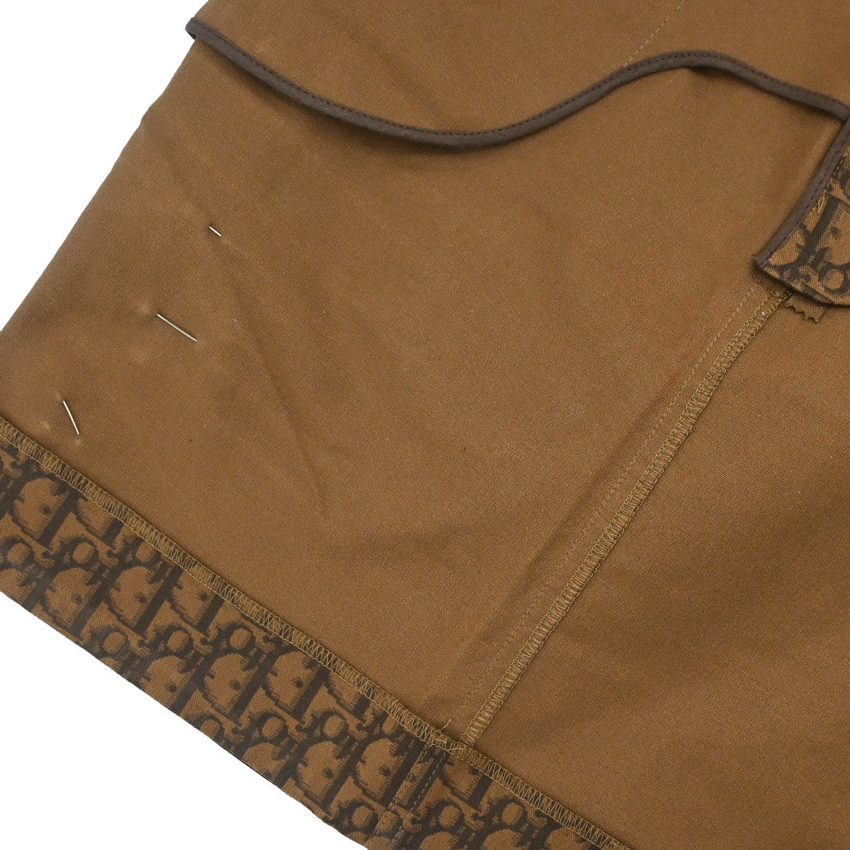 Christian Dior 2005 Romantic Trotter Bow Corsage Skirt Brown #36