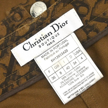 Christian Dior 2005 Romantic Trotter Bow Corsage Skirt Brown #36