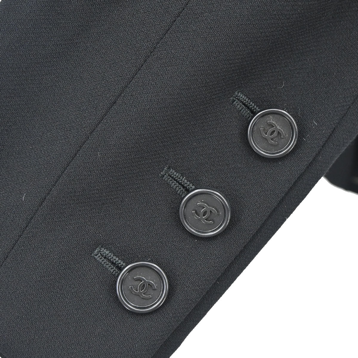 Chanel 1998 Double Breasted Jacket Black #46