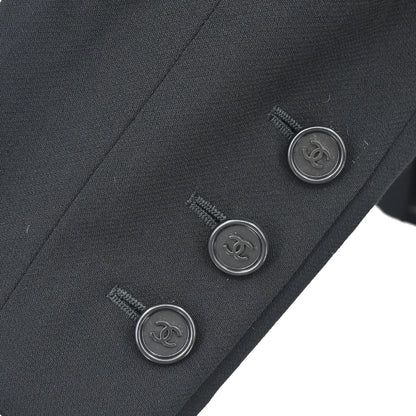 Chanel 1998 Double Breasted Jacket Black #46