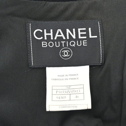 Chanel 1998 Double Breasted Jacket Black #46
