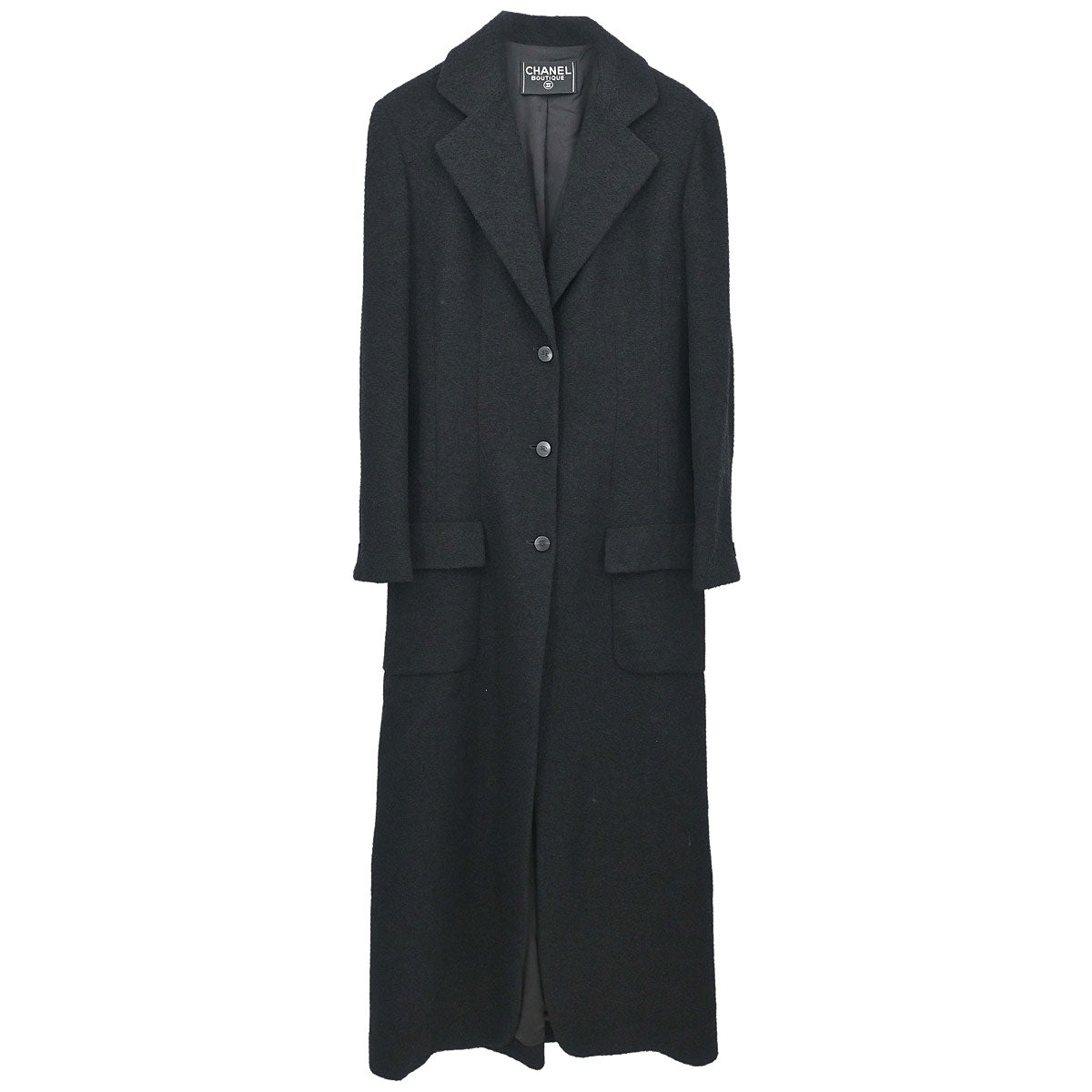 Chanel Long Coat Black
