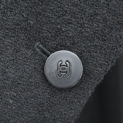 Chanel Long Coat Black