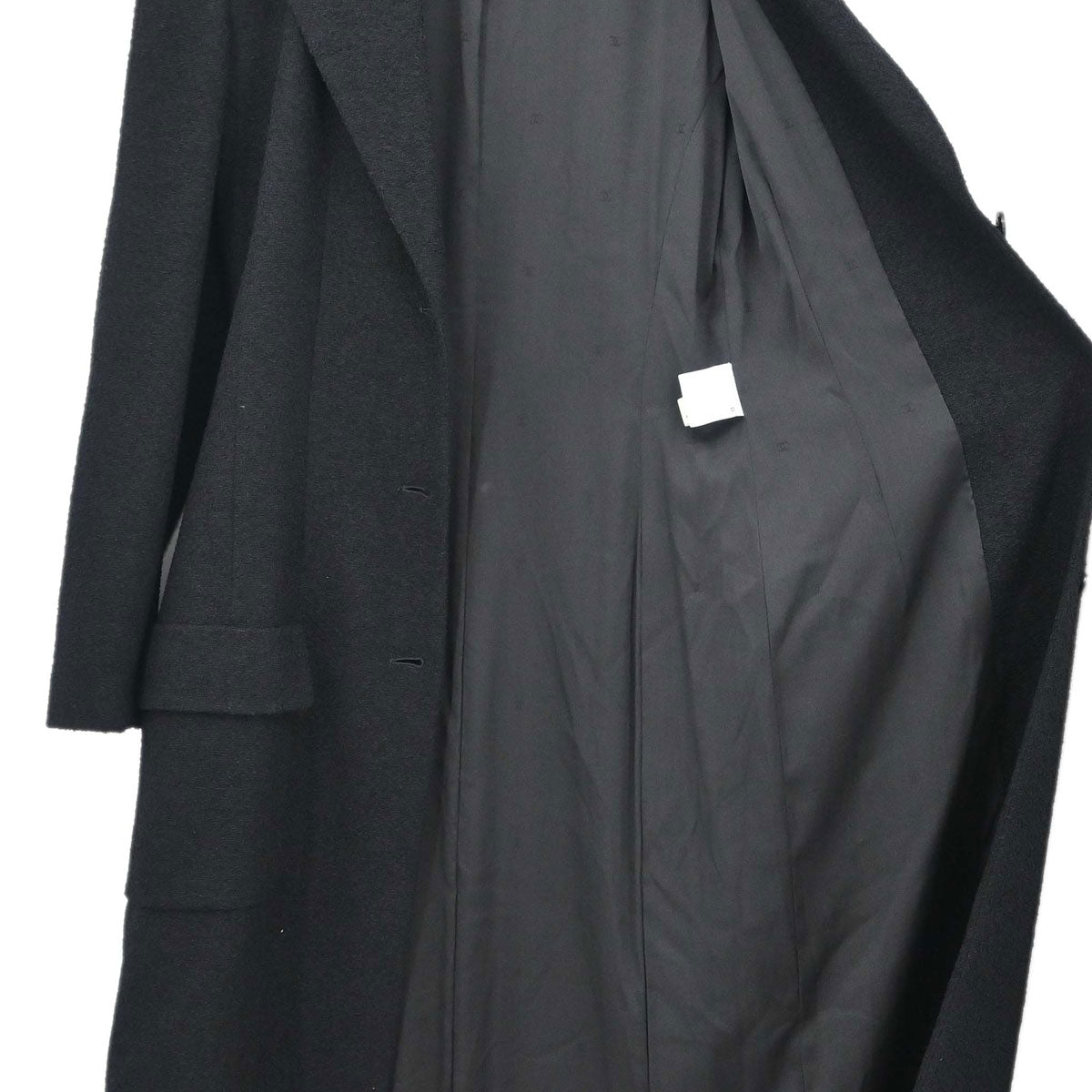 Chanel Long Coat Black