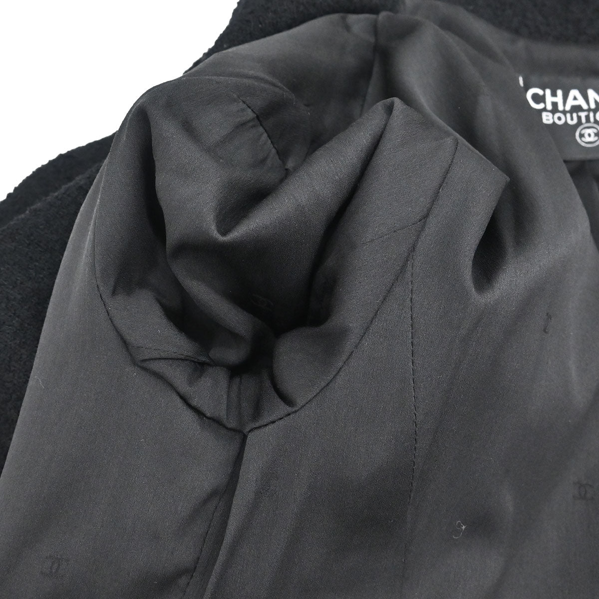 Chanel Long Coat Black