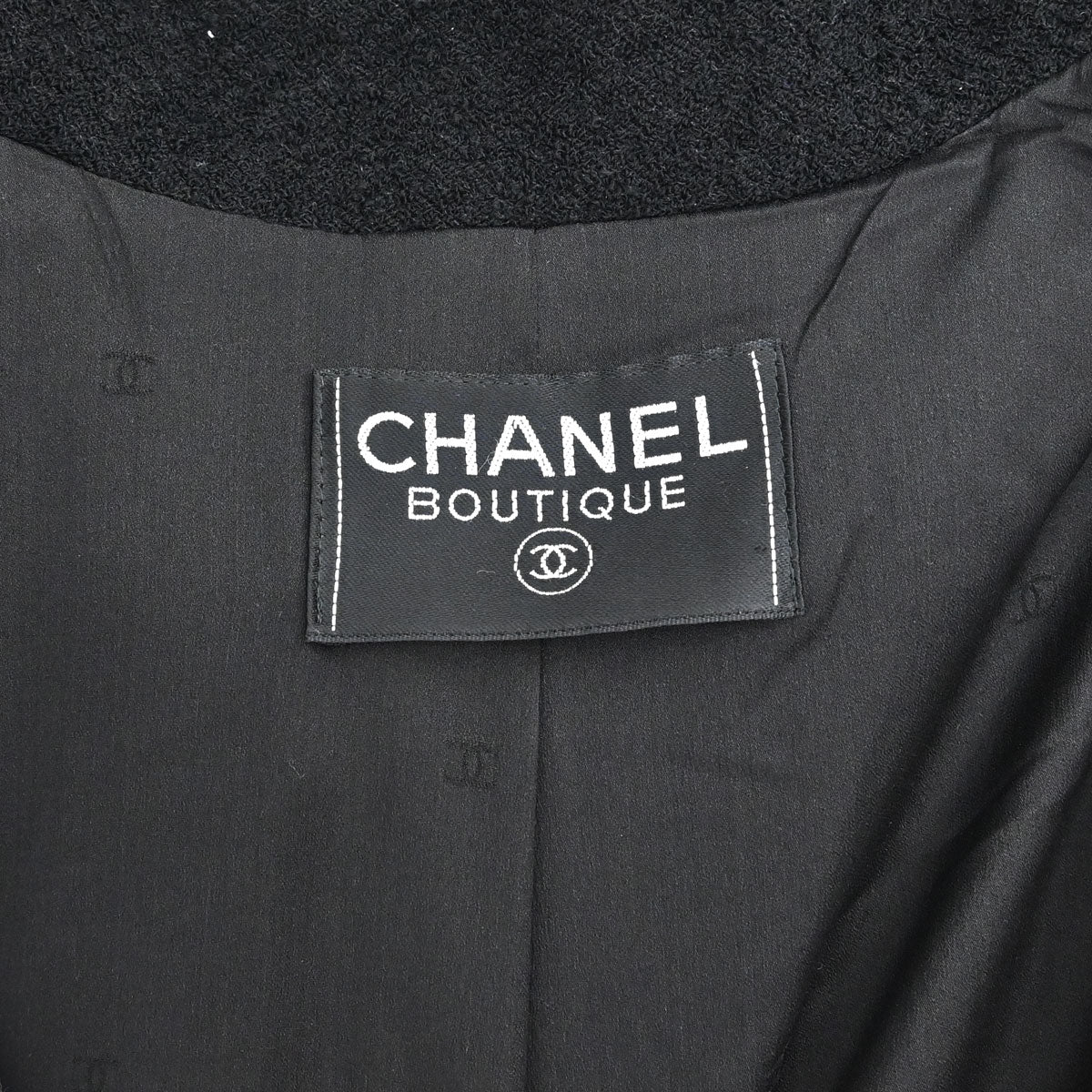 Chanel Long Coat Black