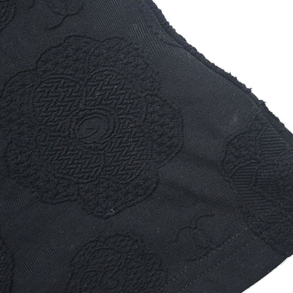 Chanel 1998 Short Sleeve Camellia CC Top Black #50