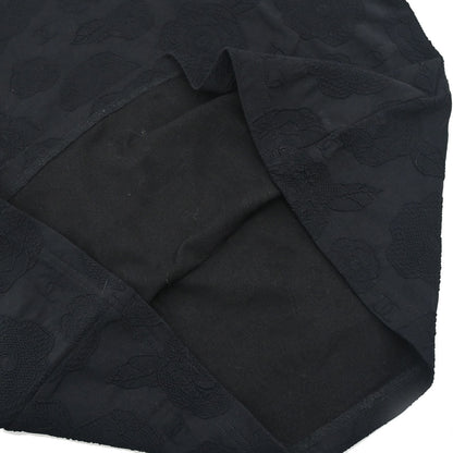 Chanel 1998 Short Sleeve Camellia CC Top Black #50