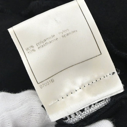 Chanel 1998 Short Sleeve Camellia CC Top Black #50
