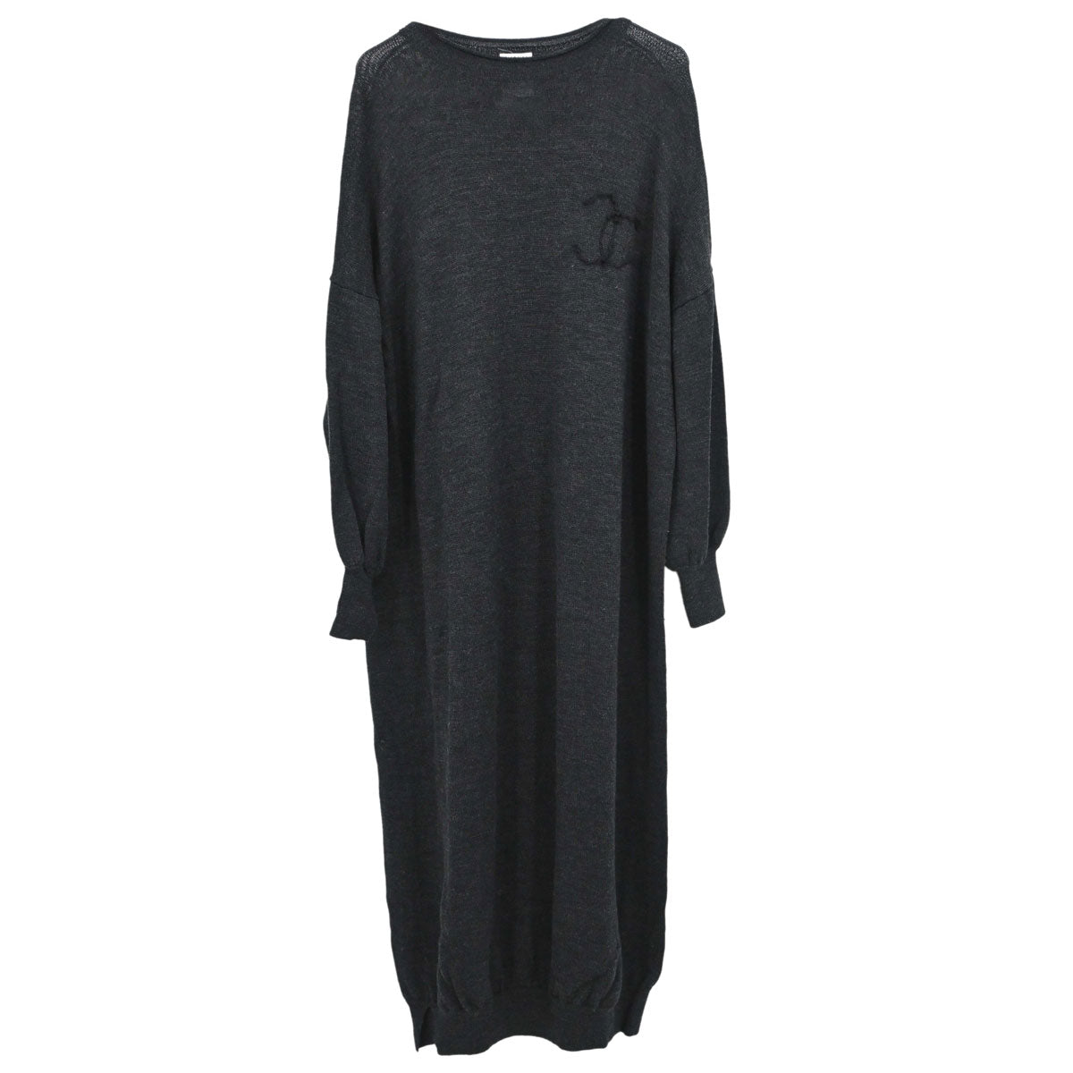 Chanel 2002 Knit Dress Gray #36