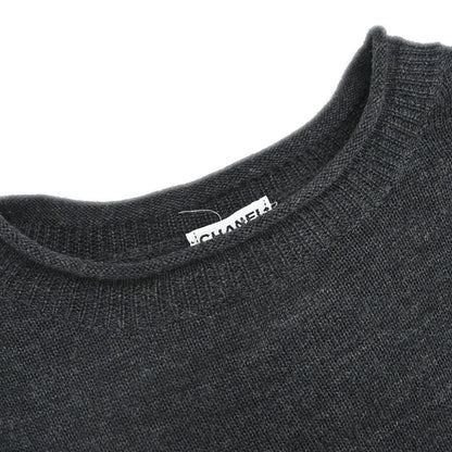 Chanel 2002 Knit Dress Gray #36